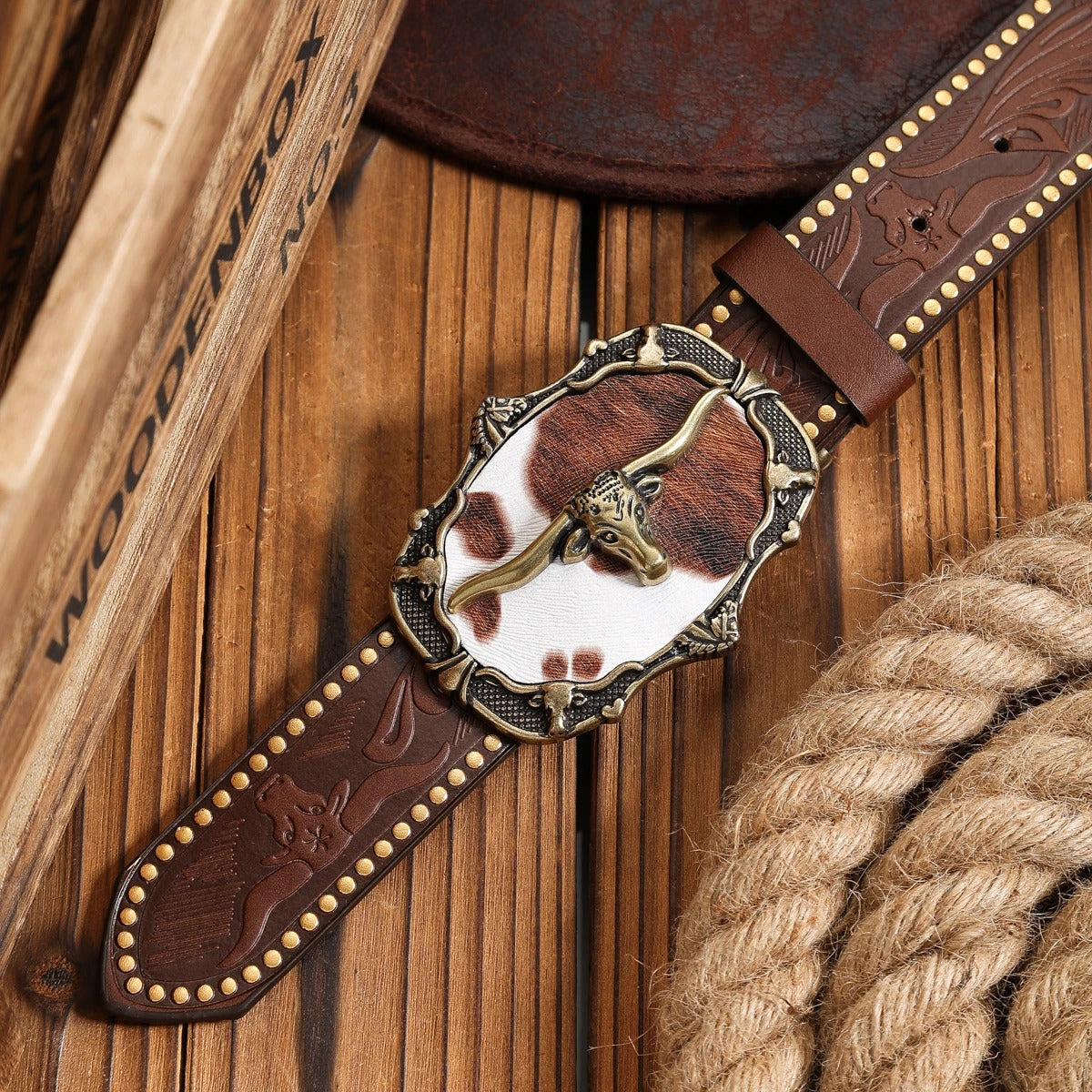 Cinto Country Feminino Fivela Touro Farm