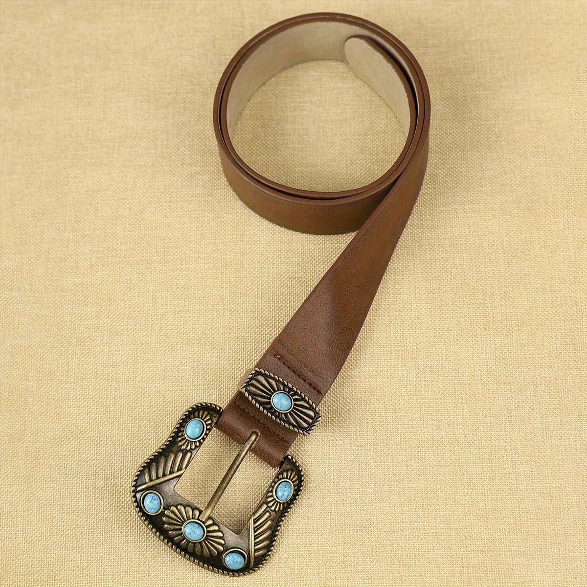 Cinto-Country-Feminino-Marrom-com-Fivela-de-Perolas-4