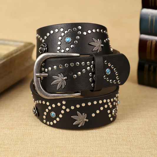 Cinto-Country-Feminino-Preto-Estampa-Floral-Boho-1