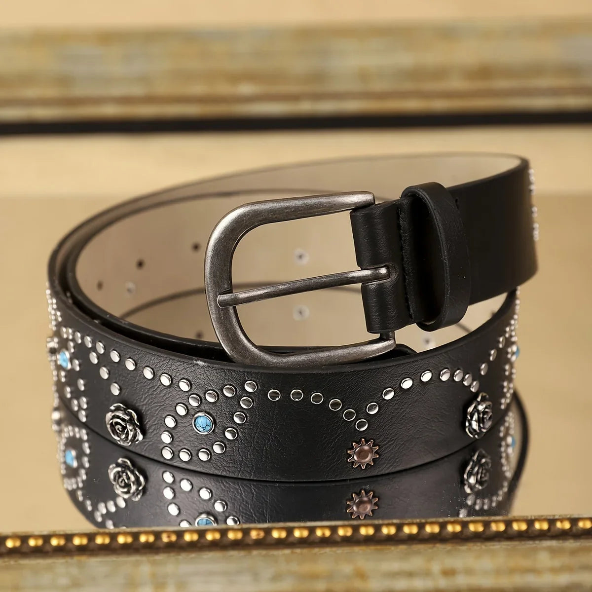 Cinto-Country-Feminino-Preto-Estampa-Floral-Boho-2