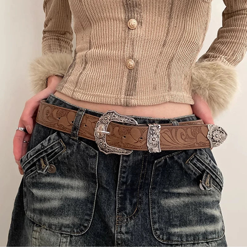 Cinto-Country-Feminino-Cowgirl-com-Fivela-Dourada-2