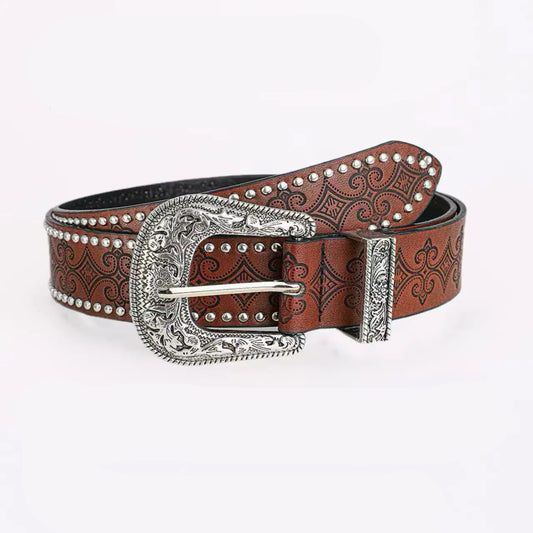 Cinto Country Feminino Floral Retrô