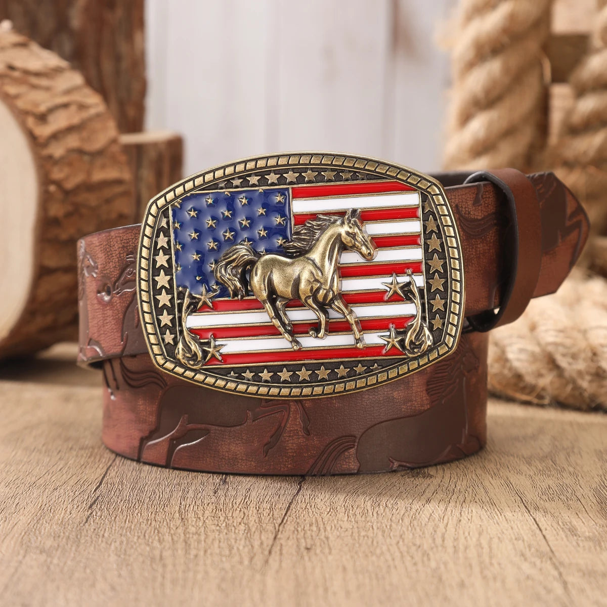 Cinto Country Feminino Fivela American Horse